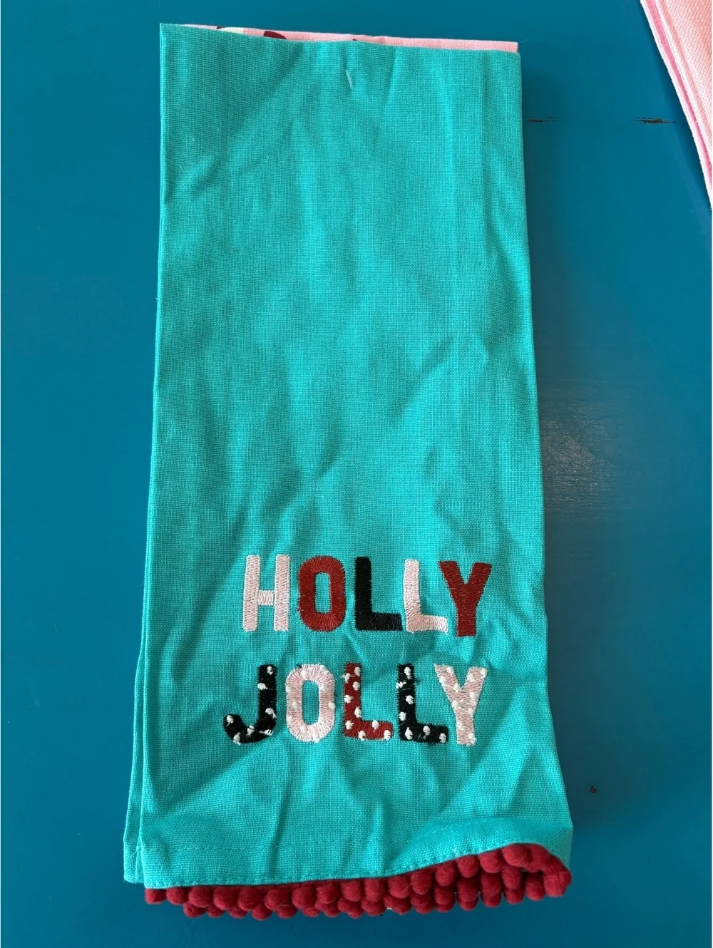 Holiday Candy Cane Table Runner with Matching Kitchen Towels 3-Piece Set